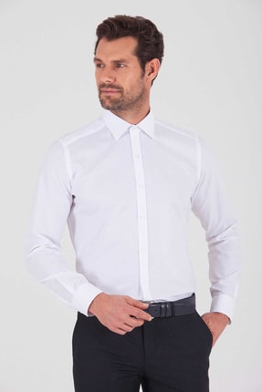 Picture of Desenli  Slim Fit Beyaz Gömlek 19D190000127