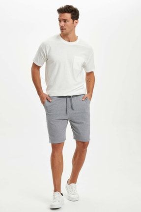 Defacto Erkek Gri Regular Fit Cizgili Sort R1861az 20sm Gr360 Trendyol