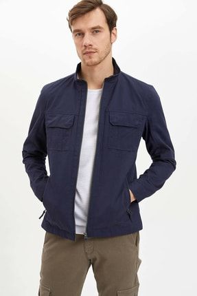Defacto Erkek Bej Basic Slim Fit Mont M3060az 20sp Gr292 Trendyol