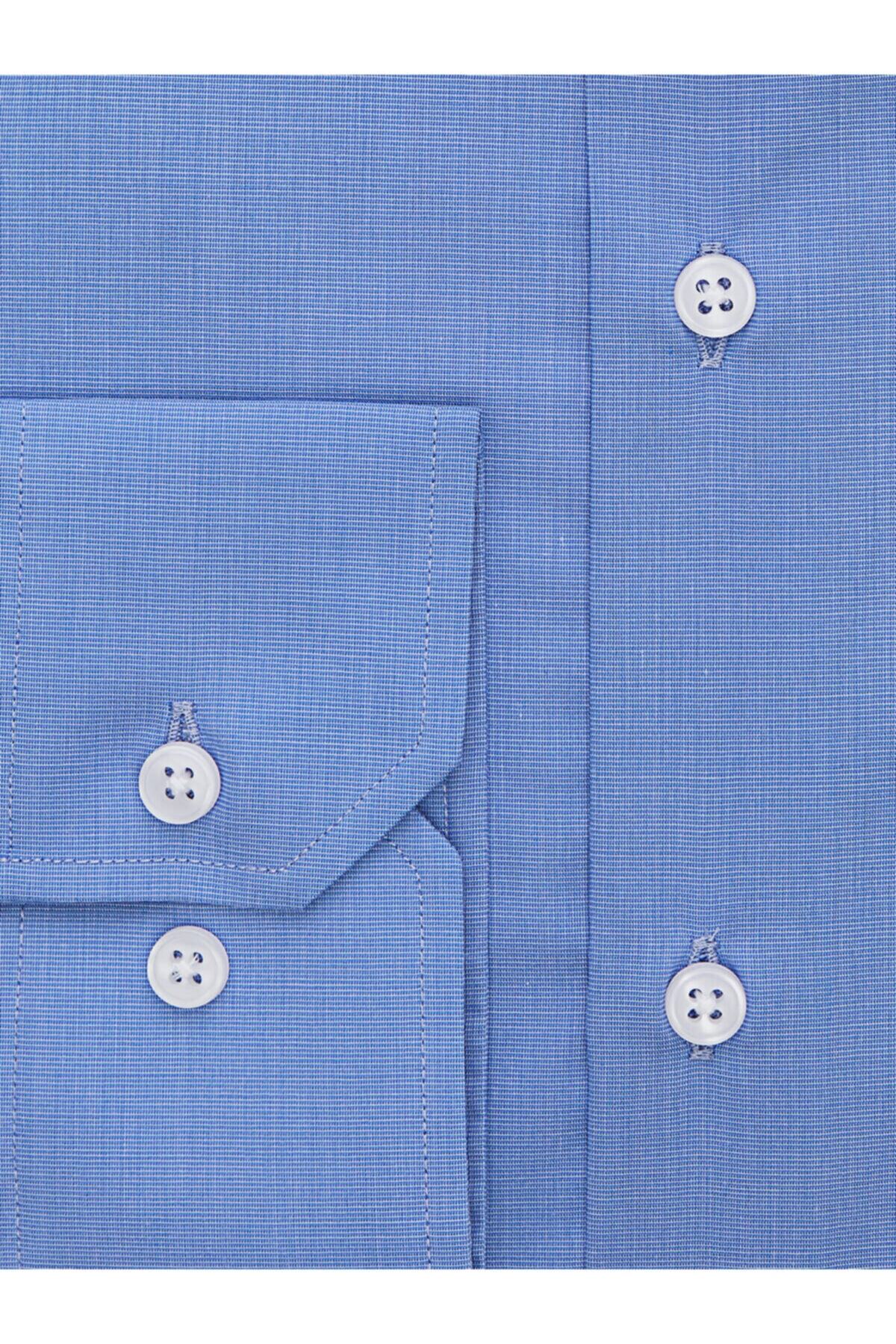 پیراهن مردانه آبی EMNANA | AEG050E004S02WS3K اورجینال - تصویر 3