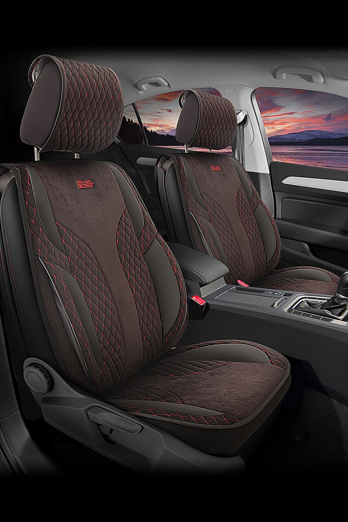 deluxe boss ford fiesta uyumlu kadife deri oto koltuk kilifi luxury fit comfort cf14 fiyati yorumlari trendyol