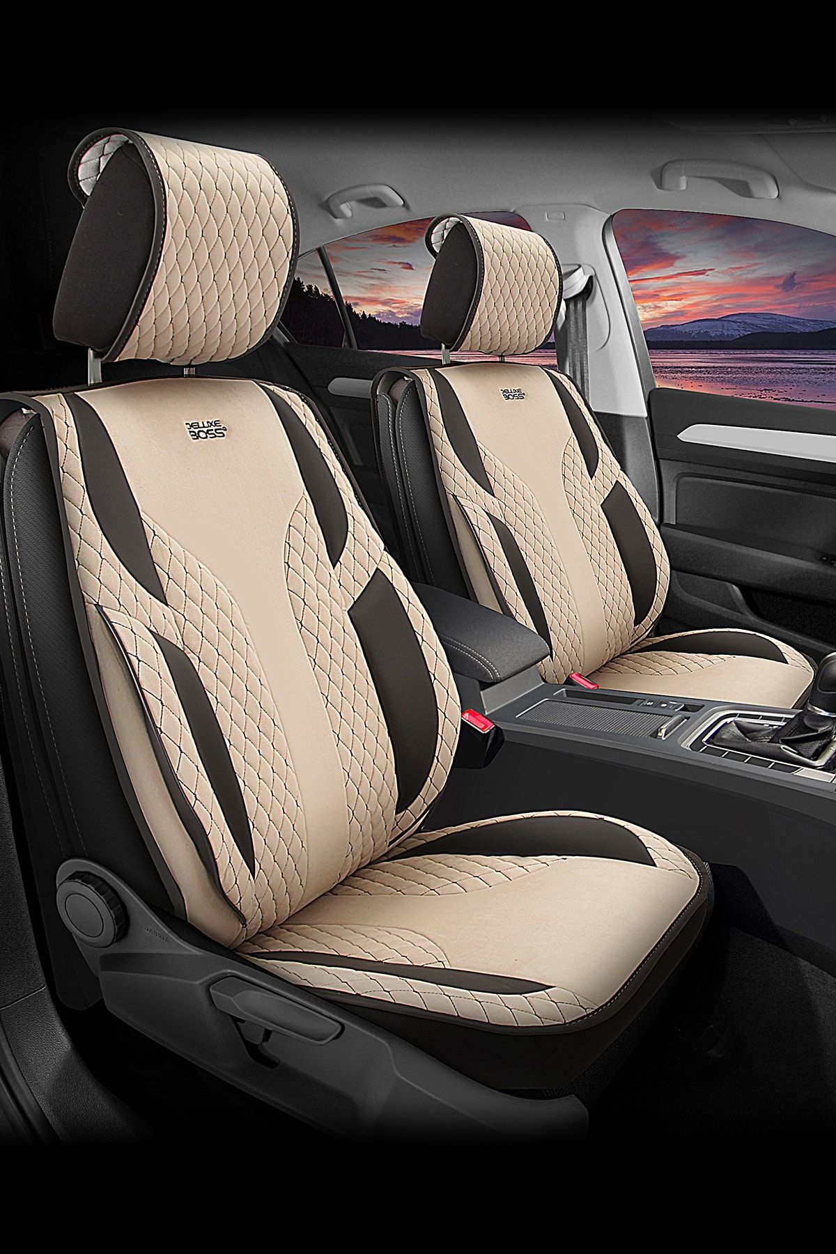 deluxe boss skoda octavia uyumlu kadife deri oto koltuk kilifi luxury fit comfort cf11 fiyati yorumlari trendyol