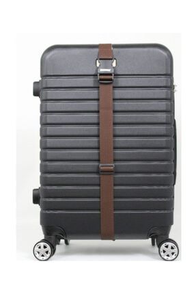 Eskon Pratik Ayarlanabilir Bavul Çanta Kemeri Kahverengi ESKKA