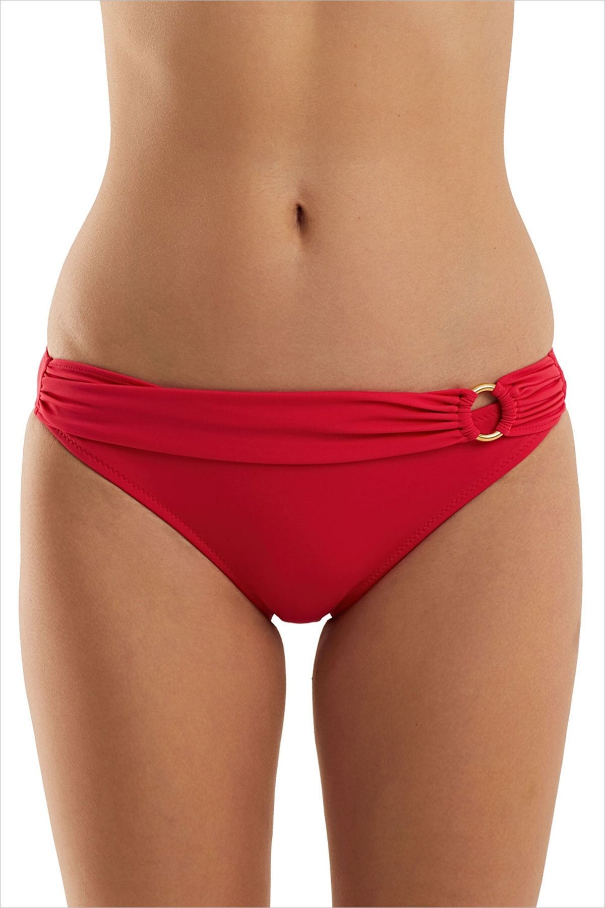 AYYILDIZ-63042 Partea de jos de bikini rosu 1