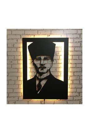 Ataturk Led Işıklı Tablo - Ahşap Duvar Dekorasyonu ATATURK v.4