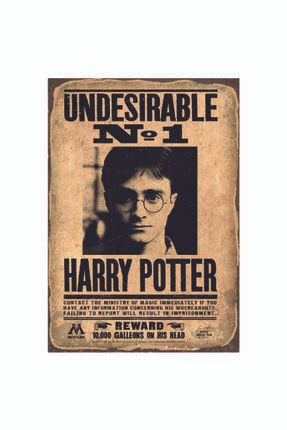 Harry Potter Undesirable Ahşap Rustik Poster undiseriableharrypotterposter.jpg