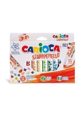 Carioca Stamperello 6 Li Yikanabilir Keceli Boya Kalemi Bir Ucu Keceli Bir Ucu Damga Trendyol