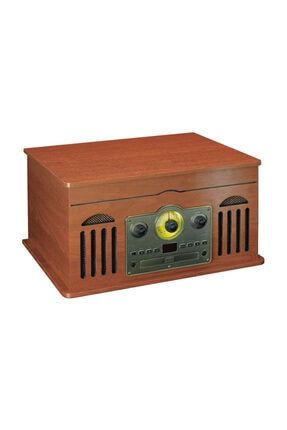 TCD-2600 Ahşap Dahili Hoparlörü FM Radyo CD Player ve Bluetooth Pikap 8711902040477