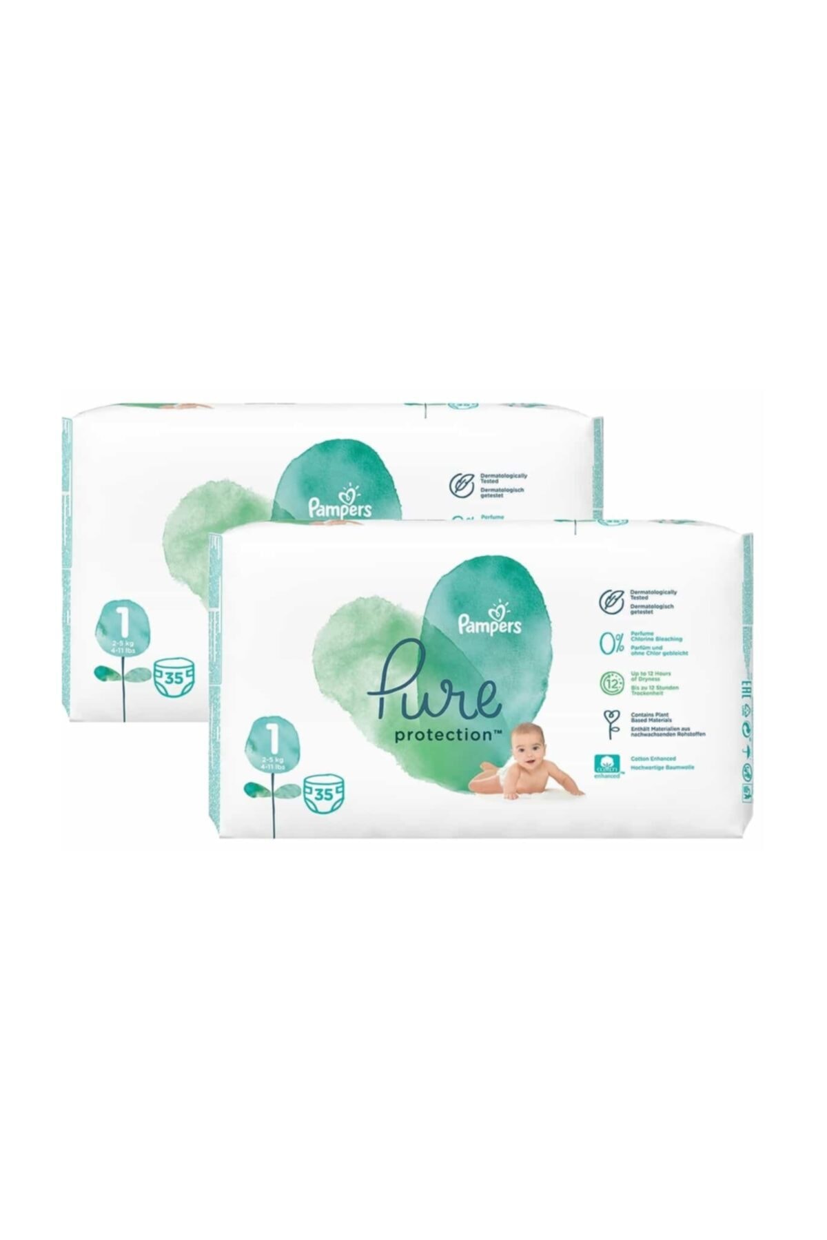 Prima Pampers Pure 1 Numara Yenidoğan 35�li 2 Paket Bebek Prima Pampers Pure 1 Numara Yenidoğan 35�li 2 Paket Bebek