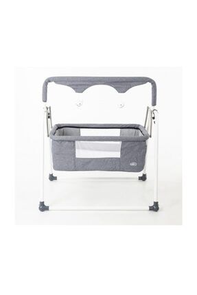 Minigo Minigo Sleepy Portatif Sallanir Bebek Besigi Cibinlik Tul Hediyeli Gri Bulut Trendyol
