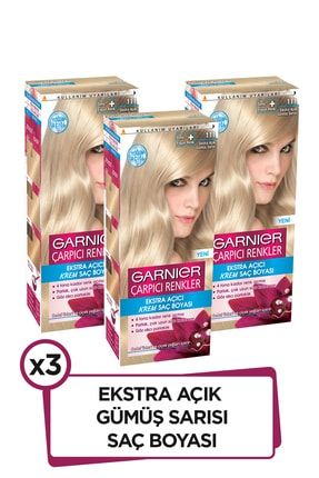 Garnier Color Naturals Sac Boyasi 110 Ekstra Acik Dogal Sari 3lu Set Trendyol