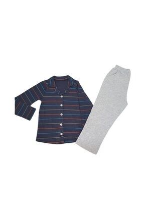 Beka Erkek Cocuk Yas Onden Dugmeli Cizgili Pijama Trendyol