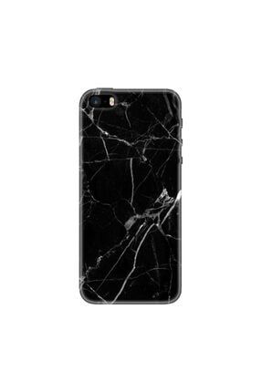 Iphone 5 Siyah Mermer Desenli Telefon Kılıfı MC1426