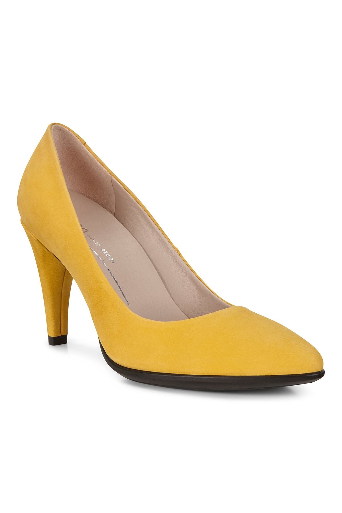 Ecco Kadin Klasik Topuklu Ayakkabi Shape 75 Pointy Merigold Sari 269503 Trendyol