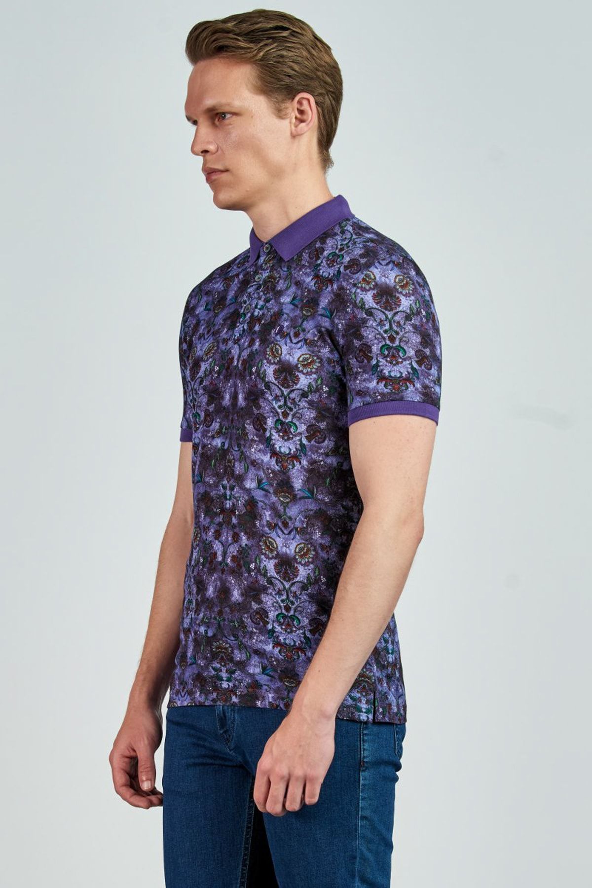 تی شرت مردانه بنفش Giovane G. Designers GT0650201904 Giovane Gentile