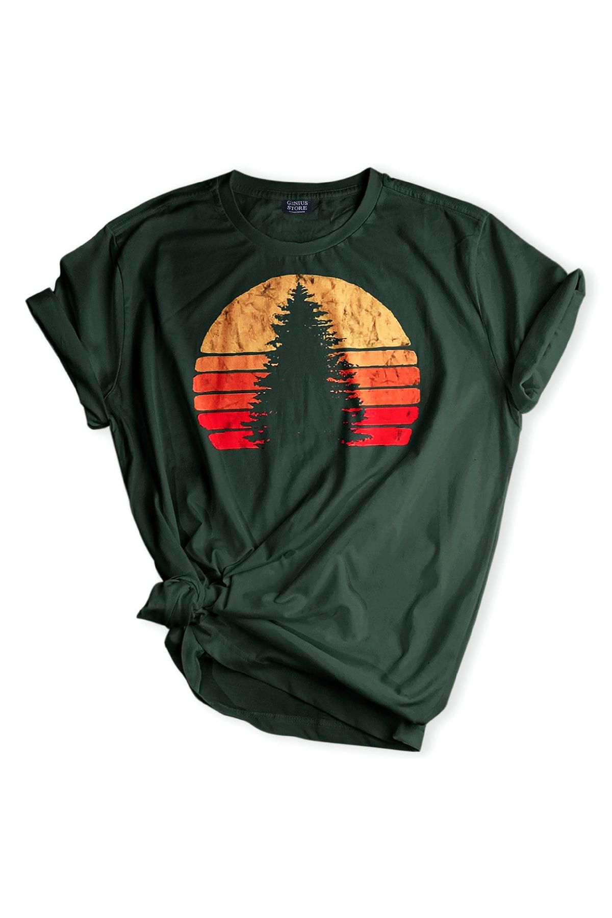 Genius Genius Store Erkek Tisort Outdoor Baskili T Shirt Trendyol