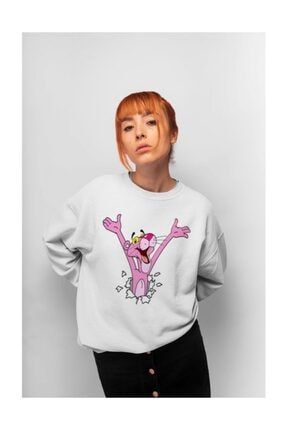 Wear Pembe Panter Pink Panter Kadın Sweatshirt A0267WKKB