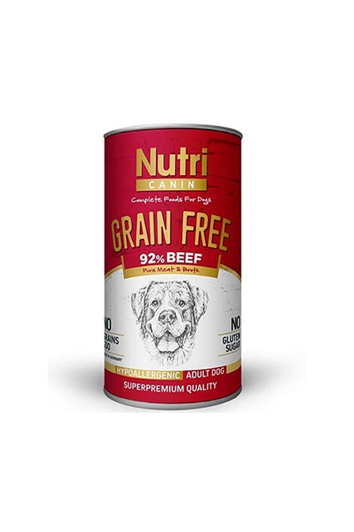 Nutri Canin Tahılsız Biftekli Tatlı Patatesli Yaş Köpek Maması X 12 Adet