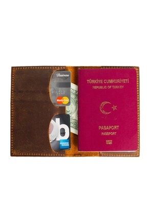 Pasaport Kılıfı Camel 0000302