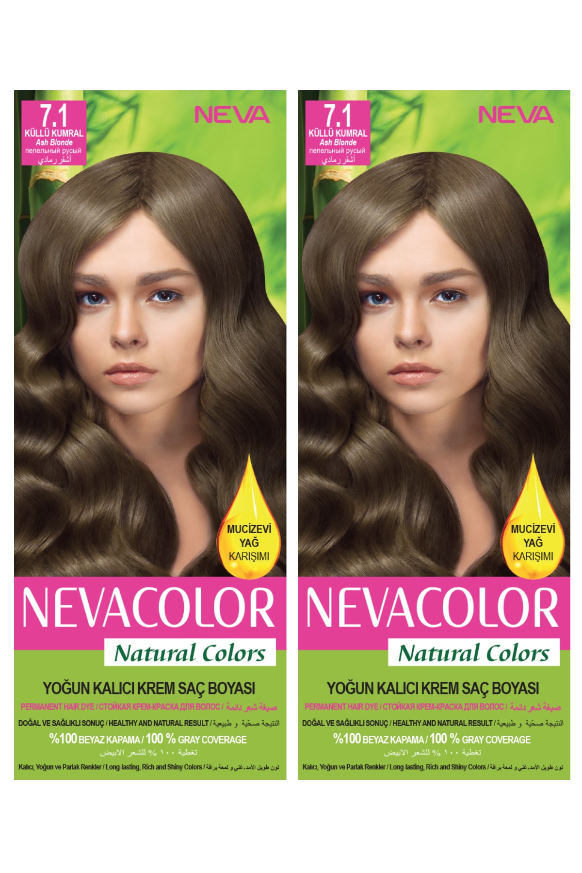 Kısa süren suçluluk boşluk  Neva Color 2'li Natural Colors 7.1 Küllü Kumral - Kalıcı Krem Saç Boyası  Seti 8681655541778 Fiyatı, Yorumları - TRENDYOL