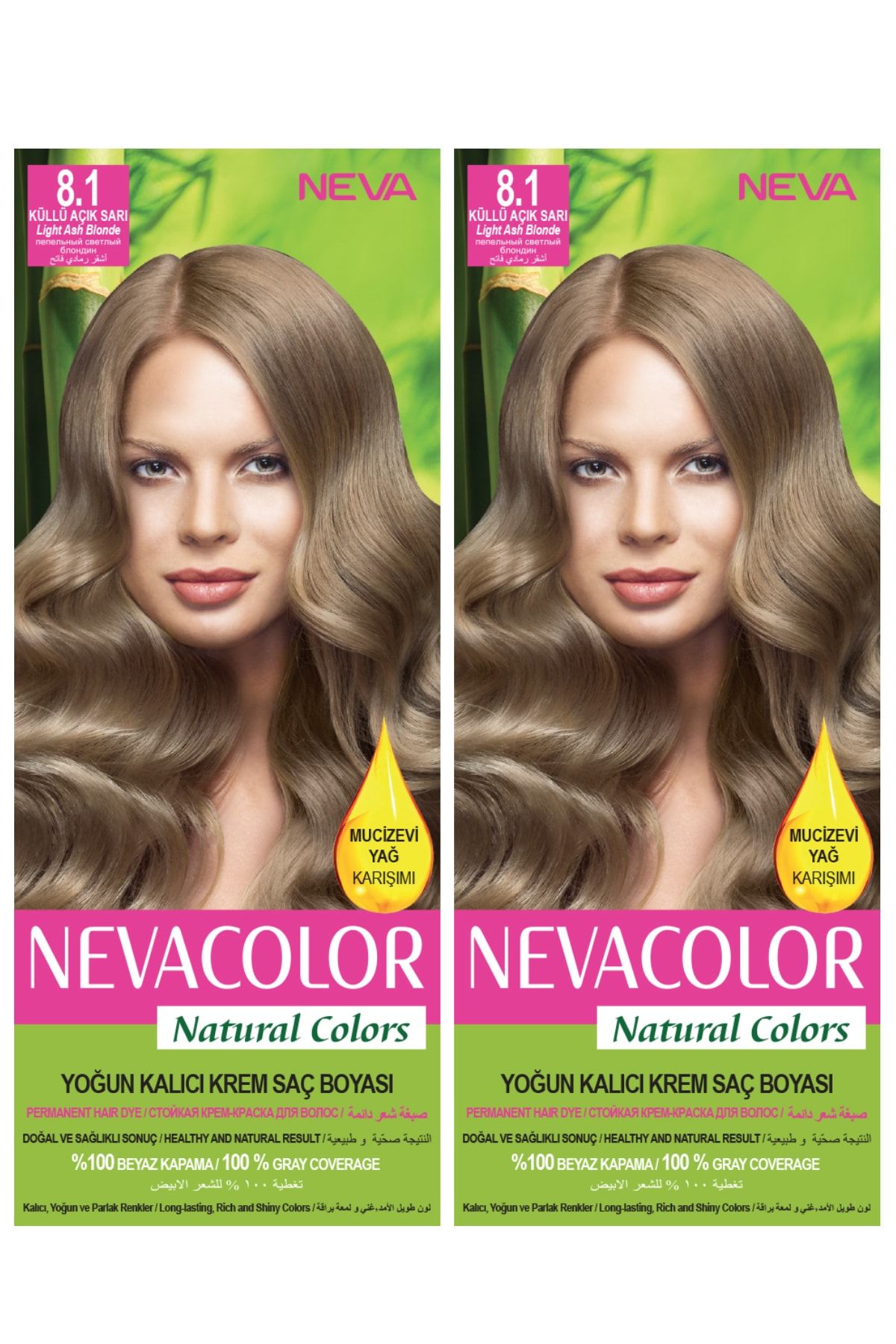 Neva Color 2 Li Natural Colors 8 1 Kullu Acik Sari Kalici Krem Sac Boyasi Seti Fiyatlari Ozellikleri Ve Yorumlari En Ucuzu Akakce
