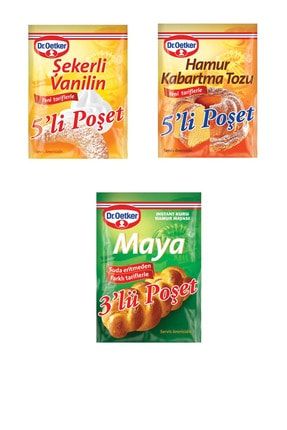 Ekonomik Paket (şekerli Vanilin + Kabartma Tozu + Instant Maya) HST.DOP.5