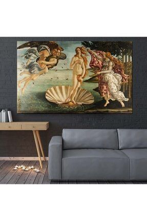 Venüs’ün Doğuşu, Sandro Botticelli Kanvas Tablo (Ölçü: 70x70cm) C701-943