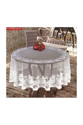efemhome dantel kumas gorunumlu yuvarlak pvc musamba masa ortusu 135cm fiyati yorumlari trendyol