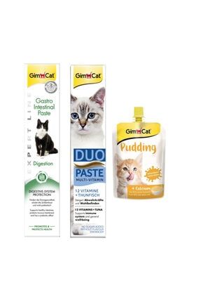 Gimcat Duo Paste Peynirli Malt Kedi Macunu Tuna Balikli Vitamin Kedi Macunu Classic Kalsiyum Kedi Pudingi Trendyol