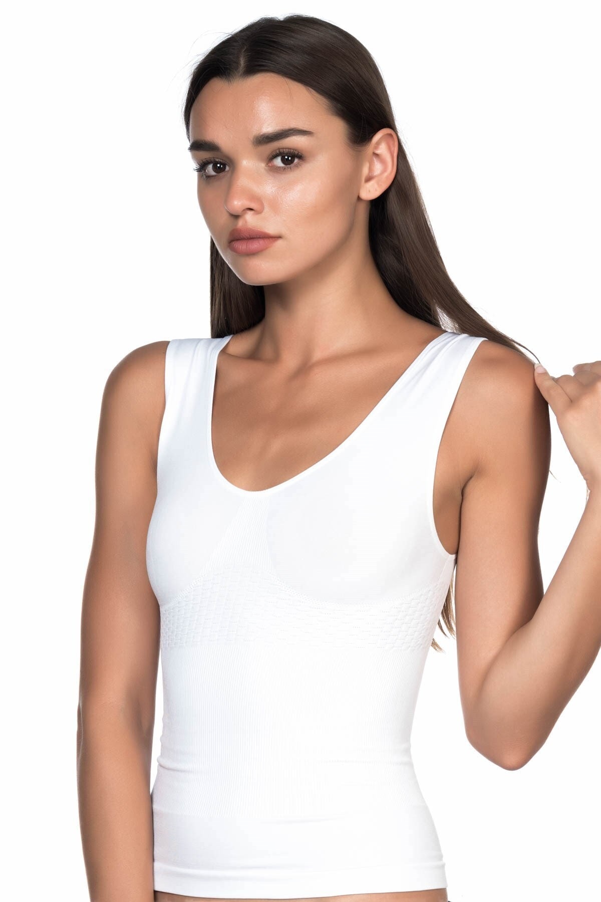 Emay New Season White Seamless Recovery Women's Tank Top
