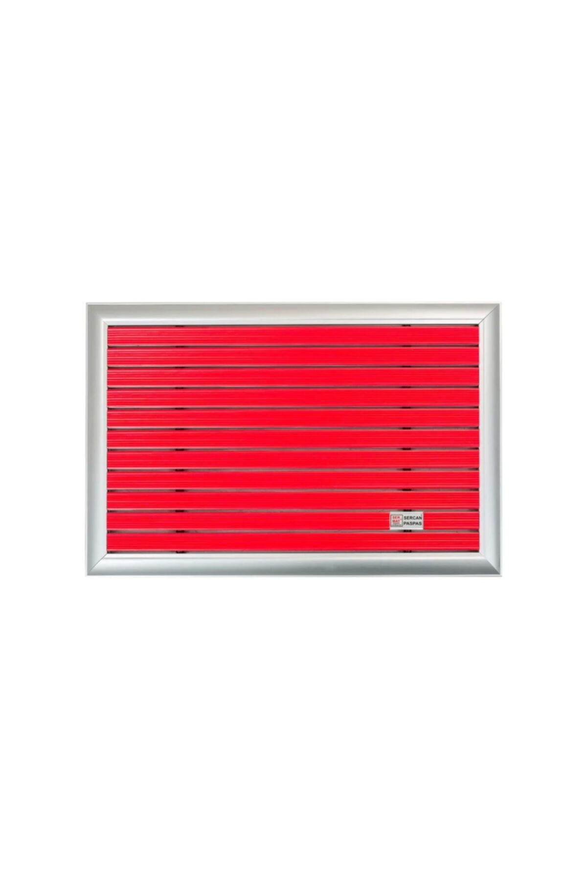 sermat aluminyum cerceveli metal lastik fitilli kapi paspas 55x89cm renk kirmizi lastik fitil fiyati yorumlari trendyol