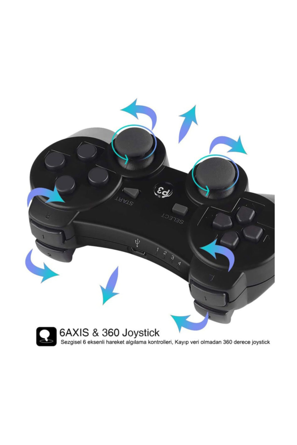 Ps3 Dualshock 3 Sixaxis Kablosuz Kumanda 6