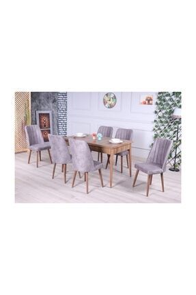 Stoker Armoni Yemek Masa Takimi Salon Yemek Odasi Yemek Masa Takimi Salon Yemek Odasi 6 Sandalyeli Krem Trendyol