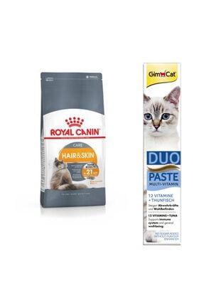 Hassas Tüylü Yetişkin Kedi Için Kuru Mama 2 kg + Gimcat Duo Paste Tuna Balıklı Multi Vitamin 50 gr RCS143