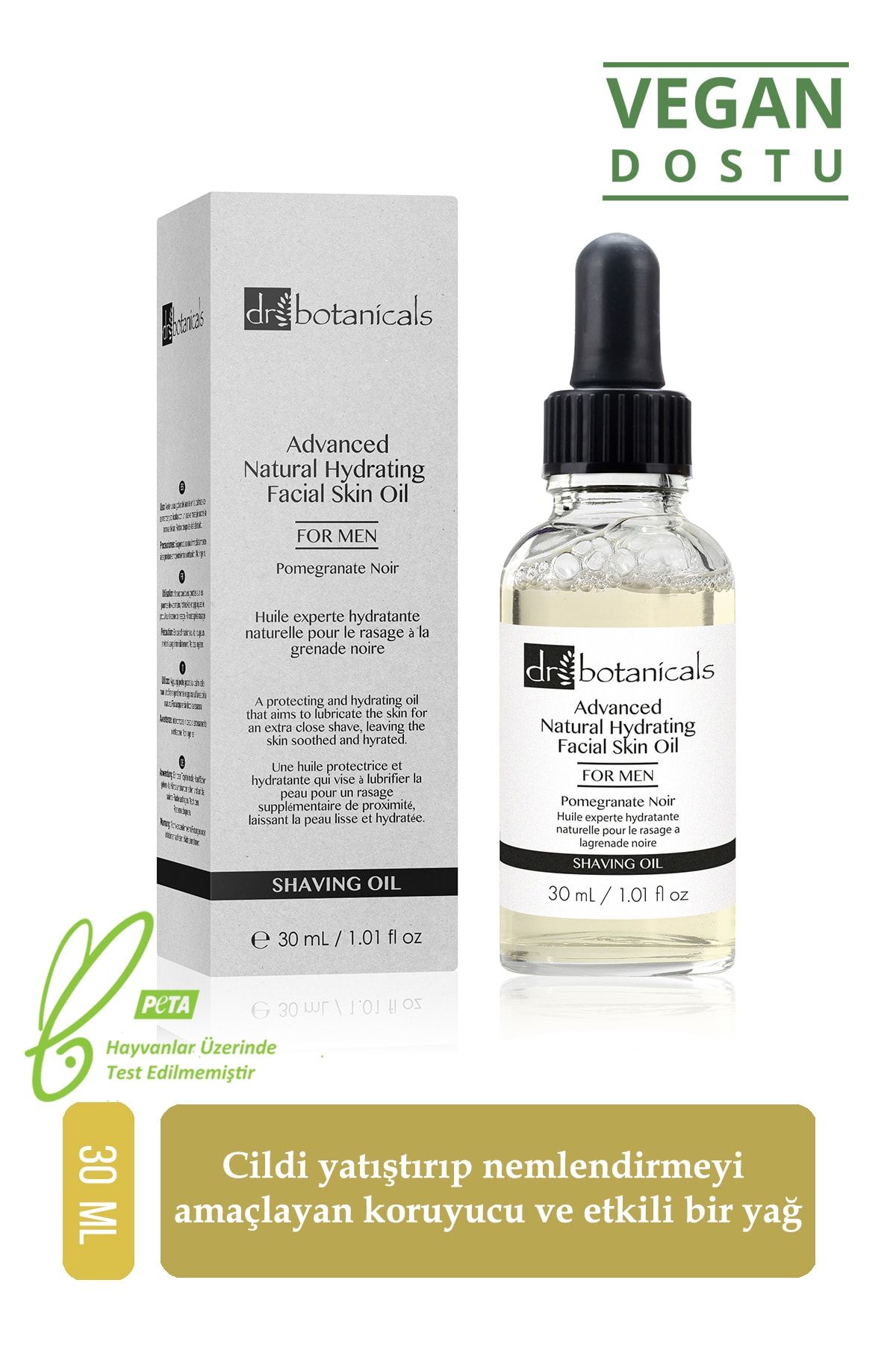 Dr Botanicals Yogun Narli Dogal Yuz Cilt Yagi Erkekler Icin 30 Ml 642872596788 Trendyol