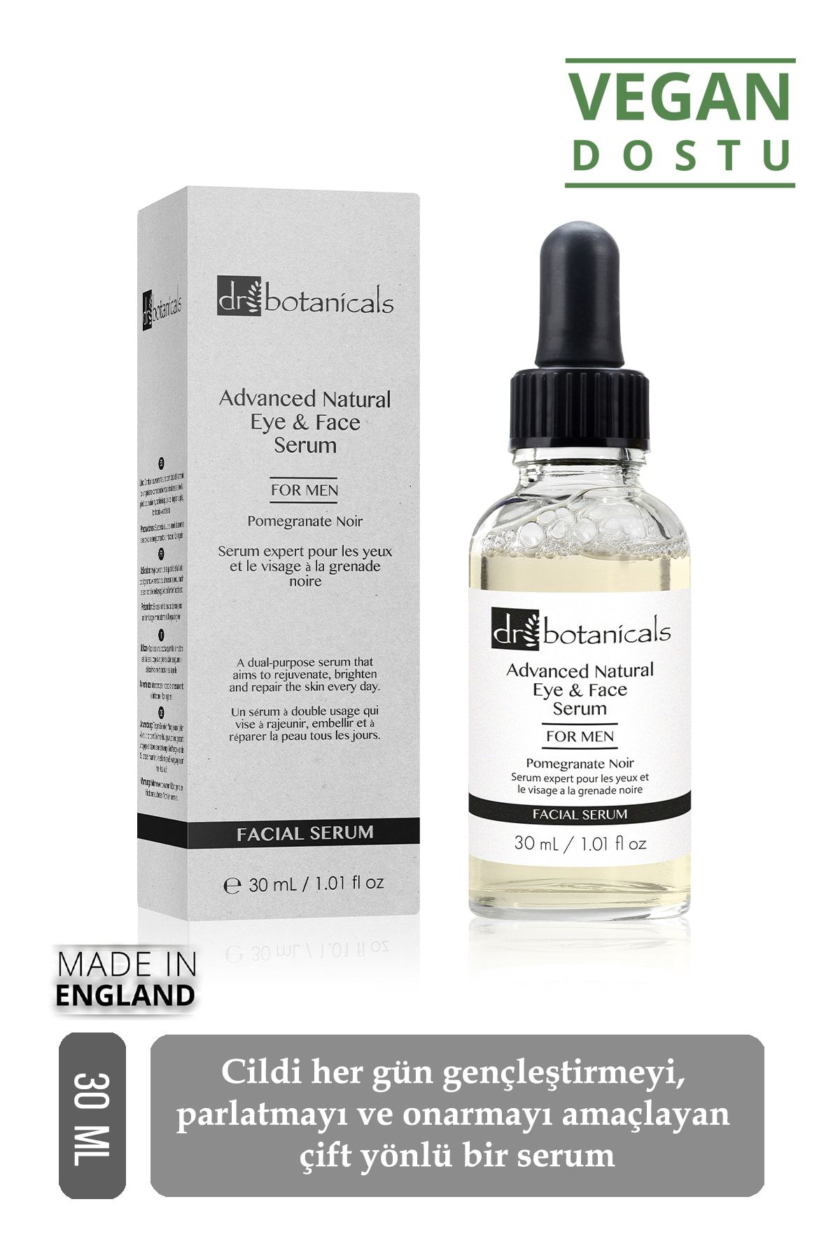 Dr Botanicals Yogun Narli Dogal Goz Ve Yuz Serumu Erkekler Icin 30 Ml 642872596757 Trendyol