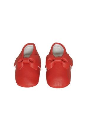 Kız Bebek Kırmızı Rahat Makoseni İlk Adım Ayakkabı KRMZ-20
