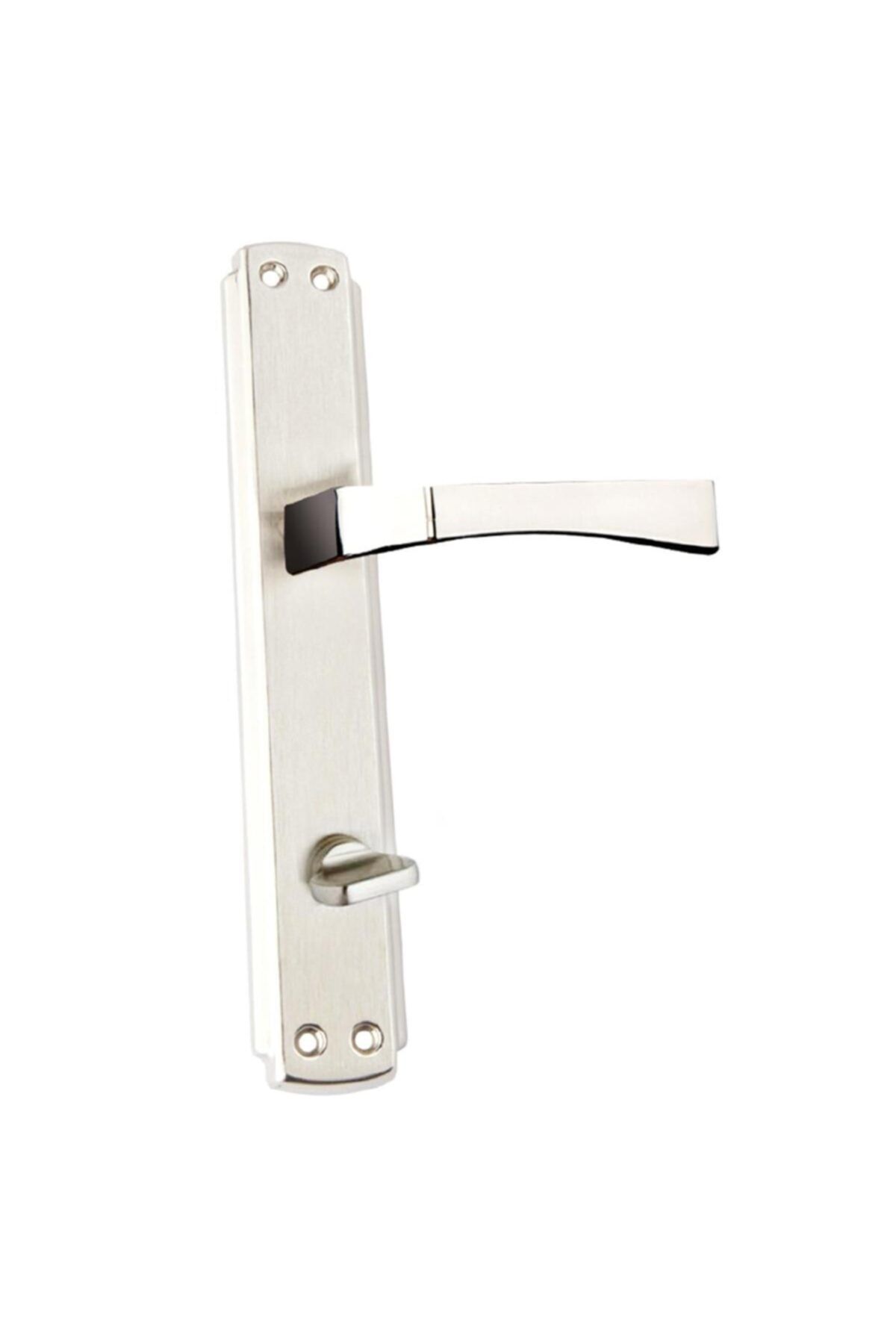 Hira-Babil Rose Nickel Satin Door Handle WC 1