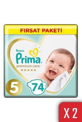 Premium Care Bebek Bezi 5 Beden 11-16 Kg 148'li Junior Fırsat Paketi PRIMA00000043