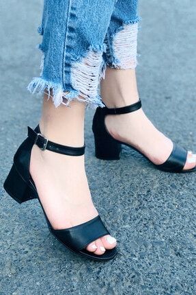 Kadın Siyah Topuklu Ayakkabı KLASTE5