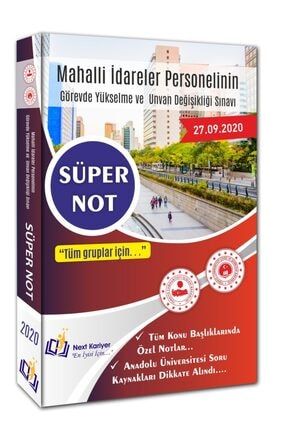 Next Kariyer 2020 Mahalli Idareler Personelinin Gorevde Yukselme Ve Unvan Degisikligi Sinavi 4 Grup Dev Soru Trendyol