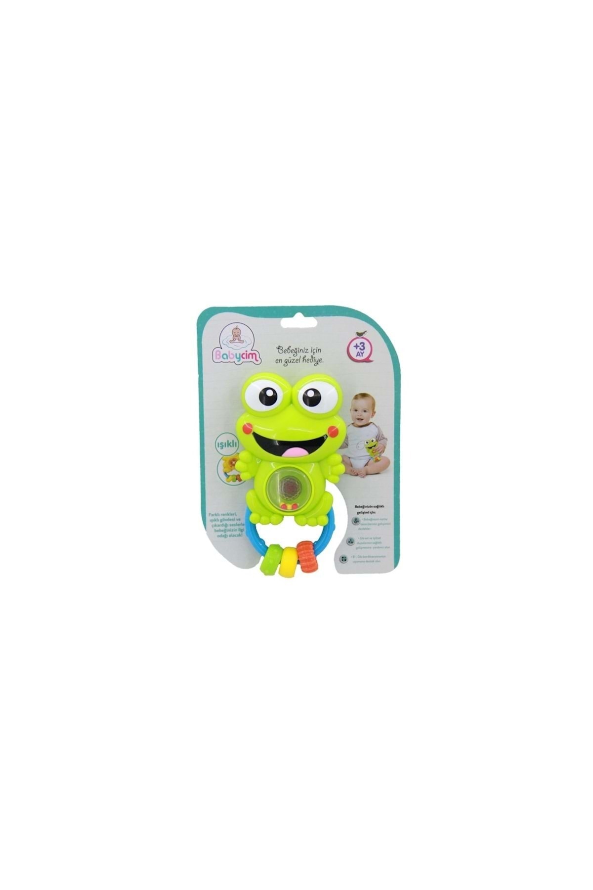Birlik Babycim Sesli Pilli Kurbağa Çıngırak Wd3661c fotoğrafı 2 (önizleme)