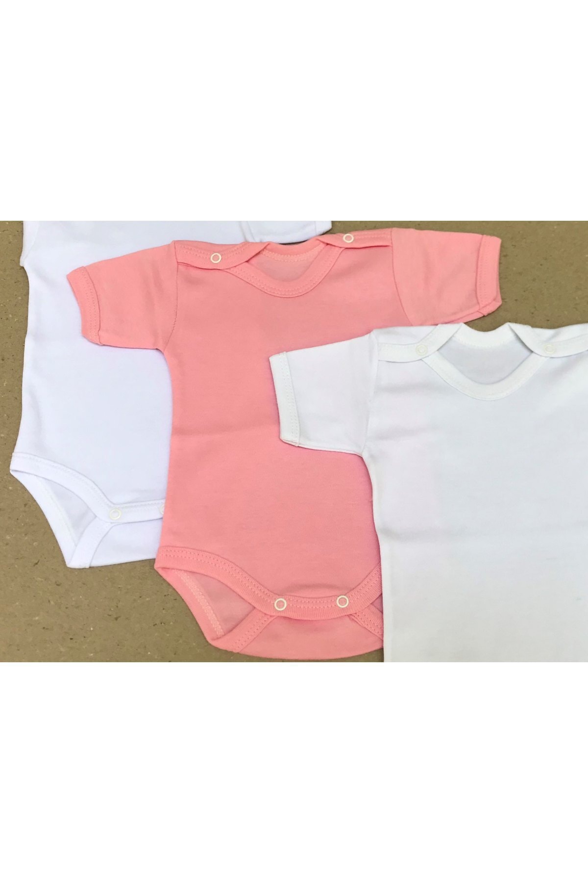 بادی نوزادی دخترانه سفید bebedino | 1400106 اورجینال - تصویر 4