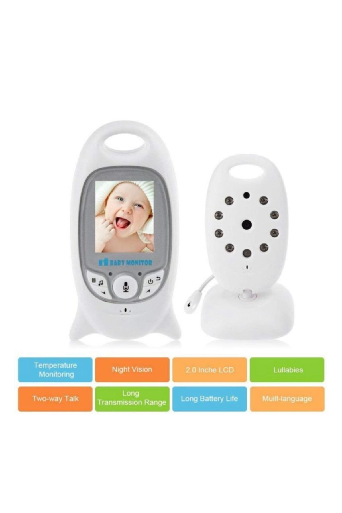 Angel Eye Bebek Kamerası Gece Görüşlü Monitör Wifili Kamera Net Görüntü Ve Cızırtısız Angeleye Ks-601 Ensağlm fotoğrafı 4 (önizleme)