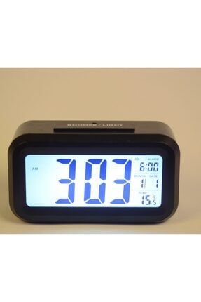 Işık Sensörlü Termometreli Alarmlı Dijital Masa Saati İS9108