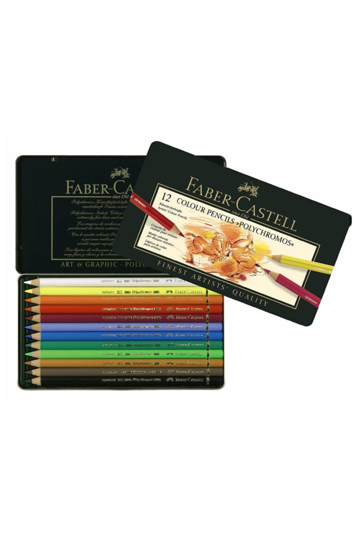 Faber Castell Faber-castell Polychromos Kuru Boya Kalemi 12'li