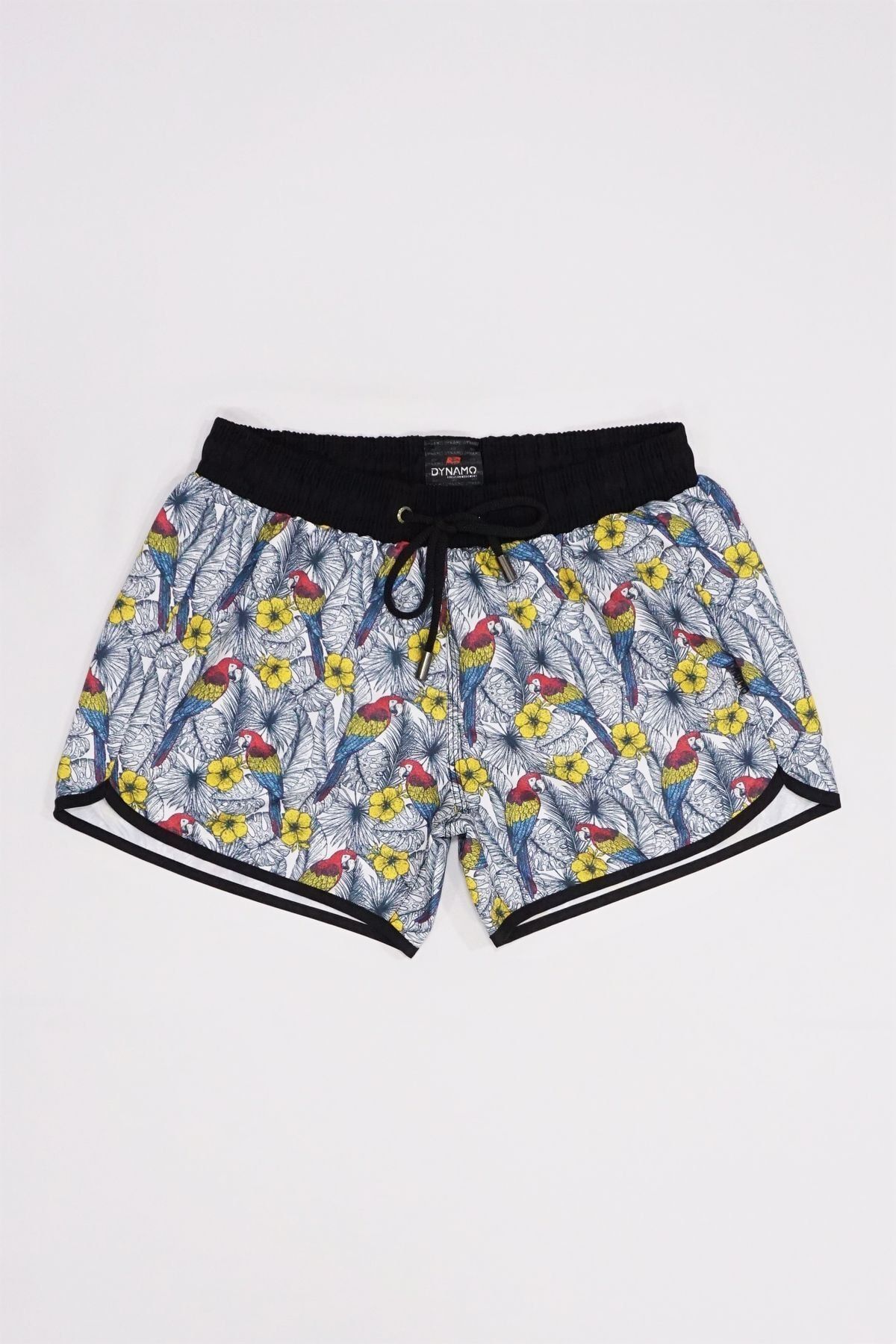 DYNAMO Badeshorts Weiß Mit Slogan Fast ausverkauft
