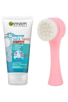 Garnier Mavi Saf Temiz 3u 1 Arada Yaglanma Puruzlere Karsi Temizleme Jeli Qax Yuz Temizleme Fircasi Trendyol