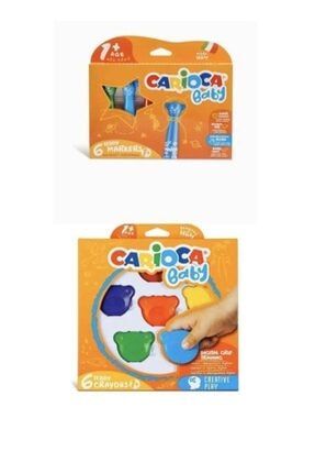 Carioca Teddy Baby Crayons Boya 6 Li 1 Yas Trendyol