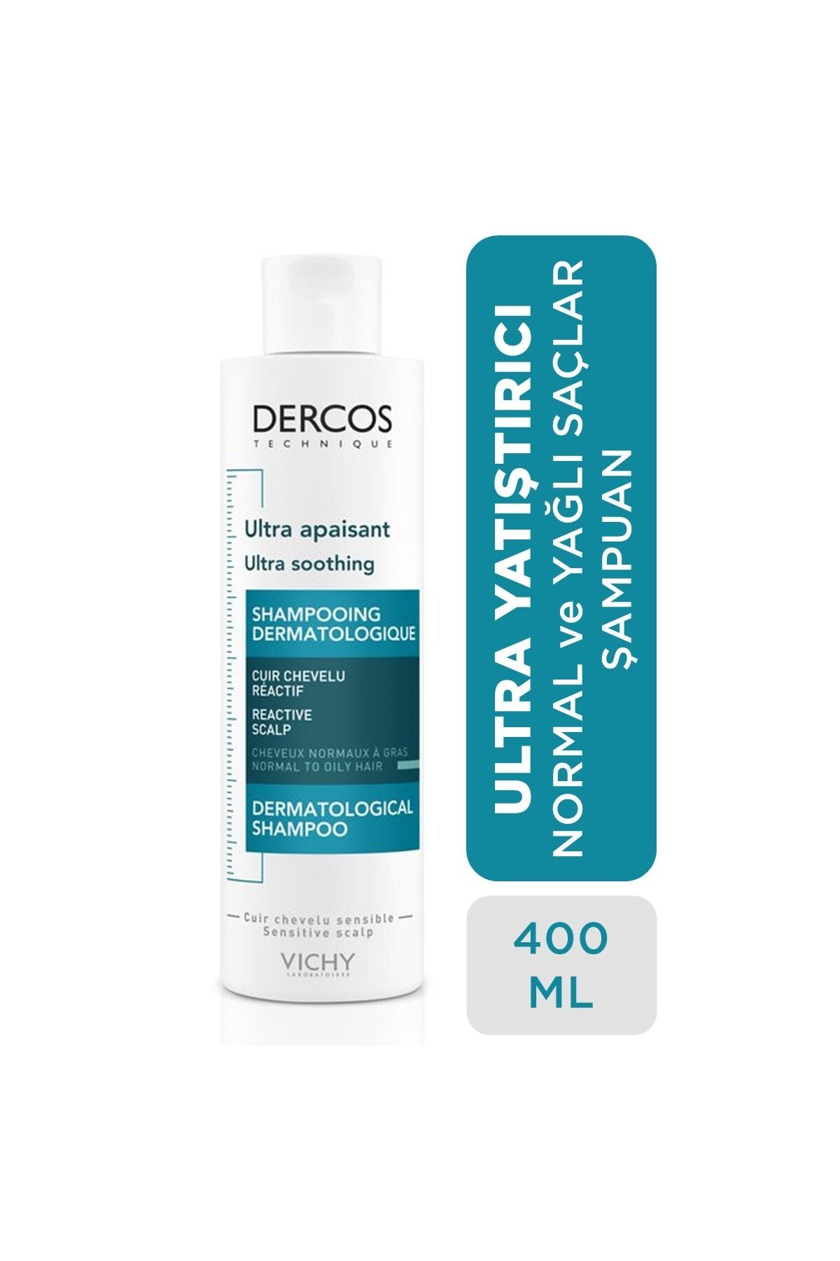 Vichy Dercos Ultra Soothing Oily Hair Yagli Saclar Icin Sampuan 400ml Fiyatlari Ozellikleri Ve Yorumlari En Ucuzu Akakce